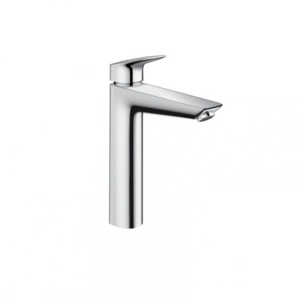 Смеситель для раковины Hansgrohe Logis 190, со сливным гарнитуром, однорычажный, хром